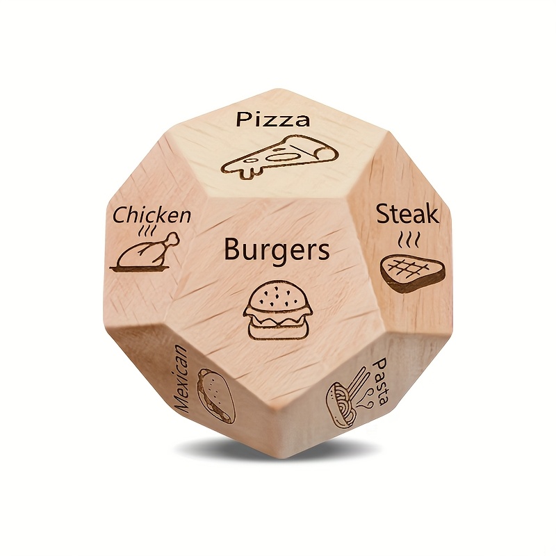 Party Games Night - Dineren dobbelstenen bordspel 12-zijdig maaltijdplanningsspel -