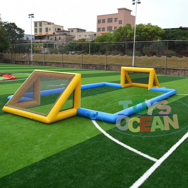 Party Games For Adults And Kids - Groot commercieel PVC opblaasbaar voetbalveld, opblaasbaar