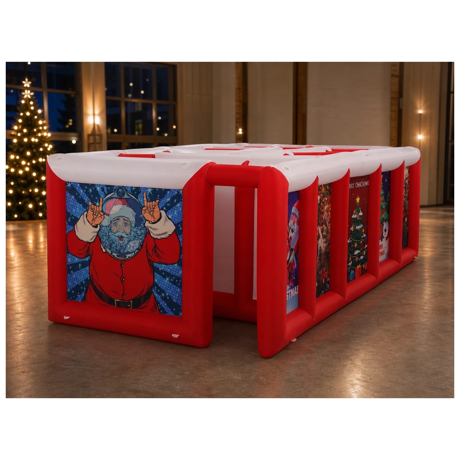 Grote rood-witte opblaasbare d - Party Games For Adults And Kids recensie en prijs